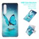 Coque Huawei P30 Papillon Bleu Fluorescente