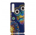 Coque Huawei P30 Hibou Mandala Fluorescent