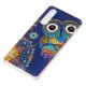 Coque Huawei P30 Hibou Mandala Fluorescent