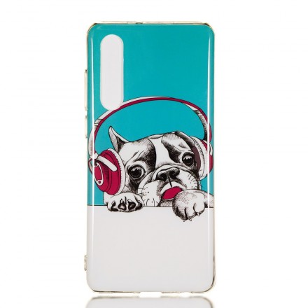 Coque Huawei P30 Chien Fluorescente