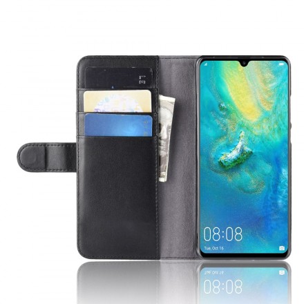 Housse Huawei P30 Pro Cuir Fendu