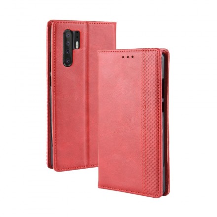 Flip Cover Huawei P30 Pro Effet Cuir Vintage Stylisé