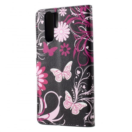 Housse Huawei P30 Pro Papillons et Fleurs