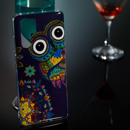 Coque Huawei P30 Pro Hibou Mandala Fluorescent