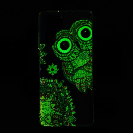 Coque Huawei P30 Pro Hibou Mandala Fluorescent