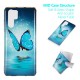 Coque Huawei P30 Pro Papillon Bleu Fluorescente