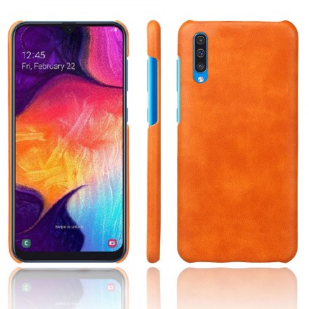 Coque Samsung Galaxy A50 Effet Cuir Litchi Performance