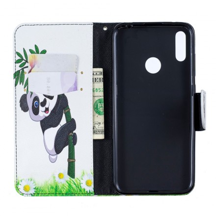 Housse Huawei Y7 2019 Panda Sur Le Bambou