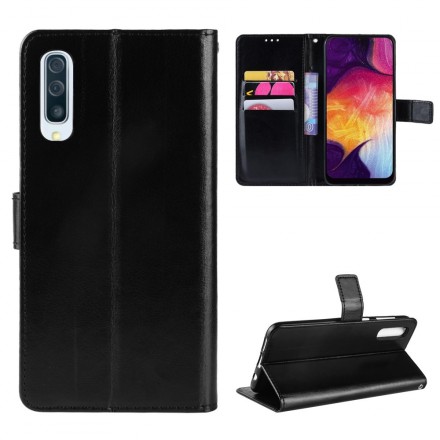 Housse Samsung Galaxy A50 Simili Cuir Carrée