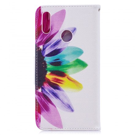 Housse Huawei Y7 2019 Fleur Aquarelle