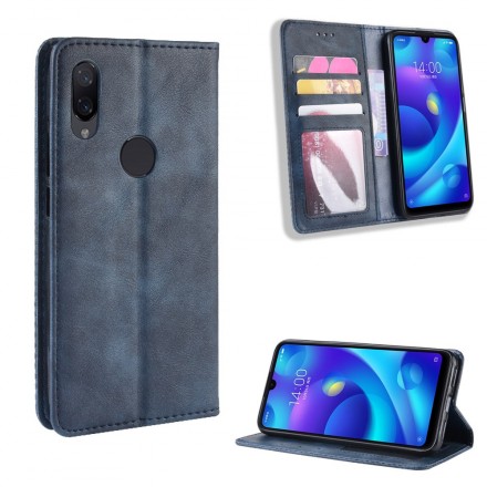 Flip Cover Xiaomi Redmi Note 7 Effet Cuir Vintage Stylisé