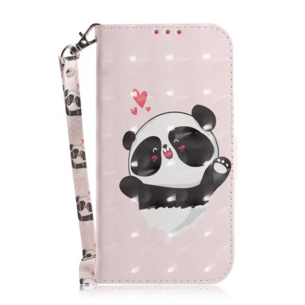 Housse Nokia 7.1 Panda Love à Lanière