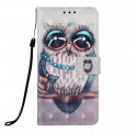 Housse Samsung Galaxy A30 Miss Hibou à Lanière