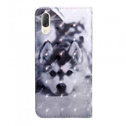 Housse Sony Xperia L3 Chien Noir et Blanc