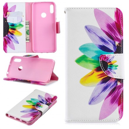 Housse Huawei Y6 2019 Fleur Aquarelle