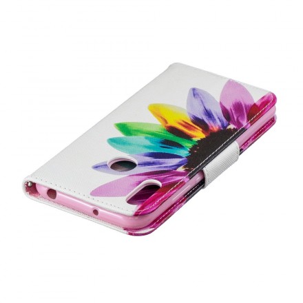 Housse Huawei Y6 2019 Fleur Aquarelle