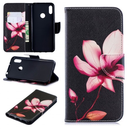 Housse Huawei Y6 2019 Fleur Rose