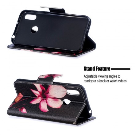 Housse Huawei Y6 2019 Fleur Rose