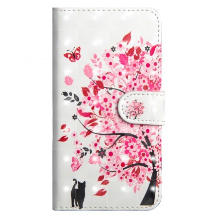 Housse Huawei Y6 2019 Arbre Rose