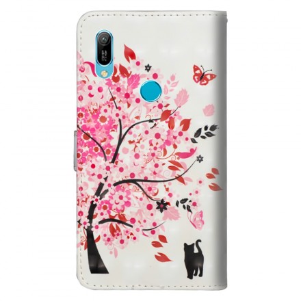 Housse Huawei Y6 2019 Arbre Rose