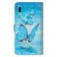 Housse Huawei Y6 2019 Papillons Bleus Volants