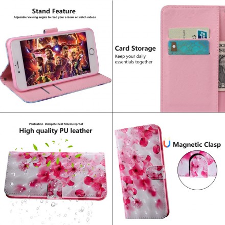 Housse Huawei Y6 2019 Fleurs Roses