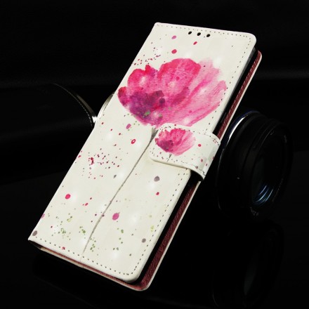 Housse Samsung Galaxy A50 Coquelicot Aquarelle 