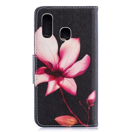 Housse Samsung Galaxy A40 Fleur Rose