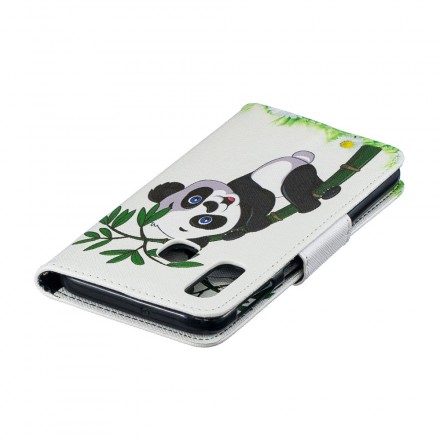 Housse Samsung Galaxy A40 Panda Sur Le Bambou