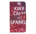 Housse Samsung Galaxy A40 Keep Calm and Sparkle