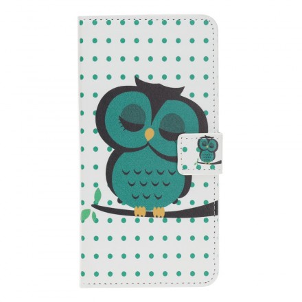 Housse Samsung Galaxy A40 Hibou Endormi