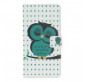 Housse Samsung Galaxy A40 Hibou Endormi