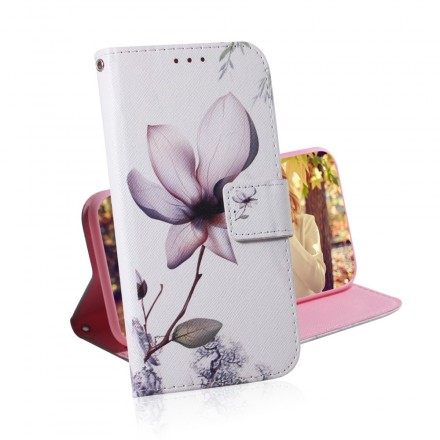 Housse Samsung Galaxy A40 Fleur Vieux Rose