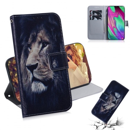 Housse Samsung Galaxy A40 Dreaming Lion