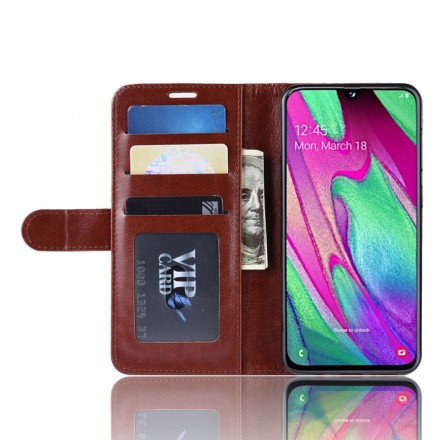 Housse Samsung Galaxy A40 Simili Cuir Ultra