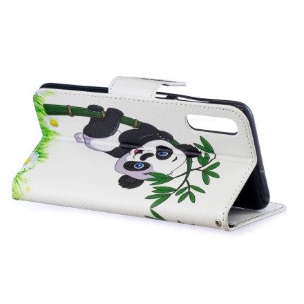 Housse Samsung Galaxy A70 Panda Sur Le Bambou