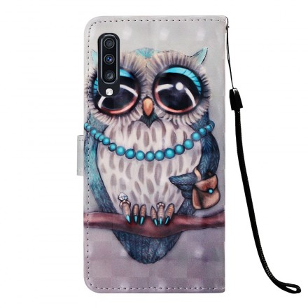 Housse Samsung Galaxy A70 Miss Hibou