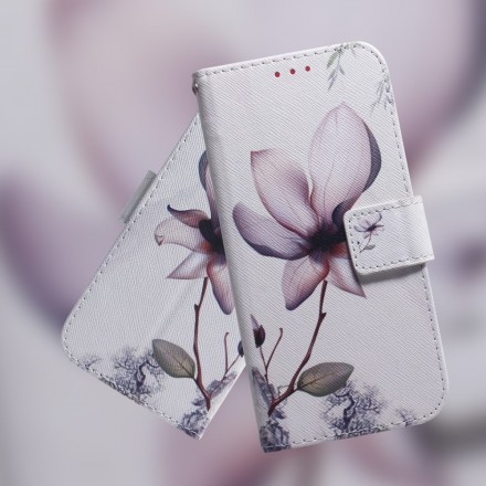 Housse Samsung Galaxy A70 Fleur Vieux Rose