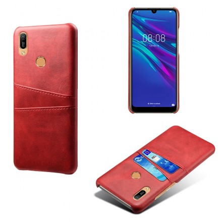 Coque Huawei Y6 2019 Porte Cartes effet cuir