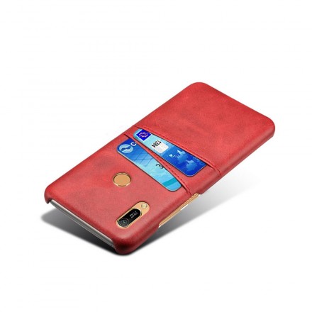 Coque Huawei Y6 2019 Porte Cartes effet cuir