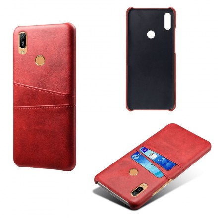 Coque Huawei Y6 2019 Porte Cartes effet cuir