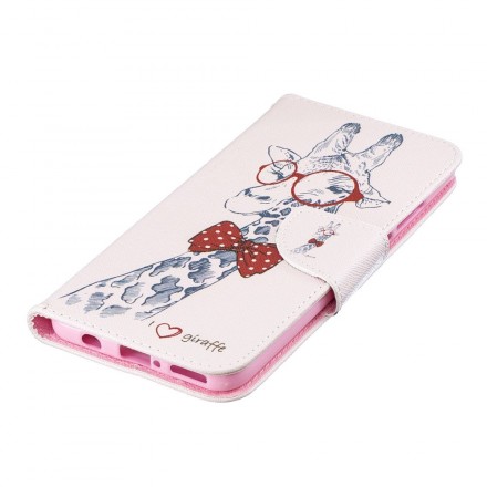 Housse Huawei P30 Lite Girafe Intello