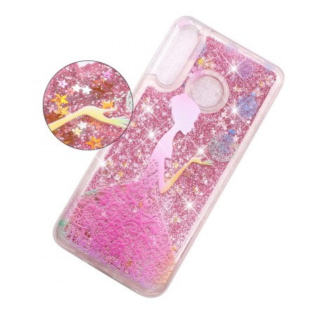 Coque Huawei P30 Lite Transparente Robe Glitters