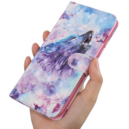 Housse Huawei P30 Lite Loup Aquarelle