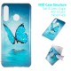 Coque Huawei P30 Lite Papillon Bleu Fluorescente