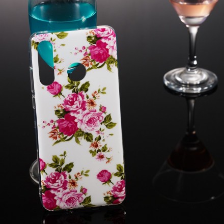 Coque Huawei P30 Lite Fleurs Liberty Fluorescente