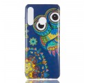 Coque Huawei P30 Lite Hibou Mandala Fluorescente