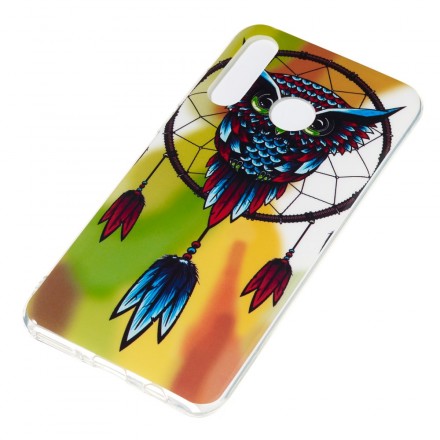 Coque Huawei P30 Lite Attrape Rêves Hibou Fluorescente