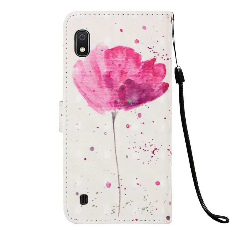 Housse Samsung Galaxy A10 Coquelicot Aquarelle