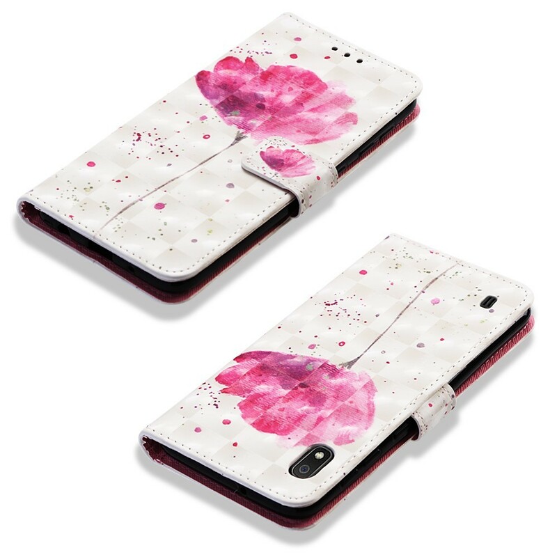 Housse Samsung Galaxy A10 Coquelicot Aquarelle